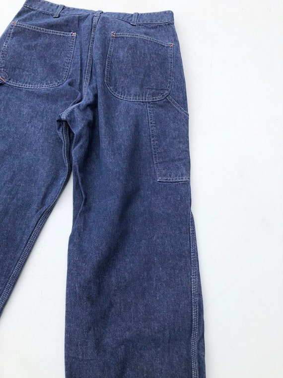 1960s Sears Denim Carpenter Jeans 29” - image 6