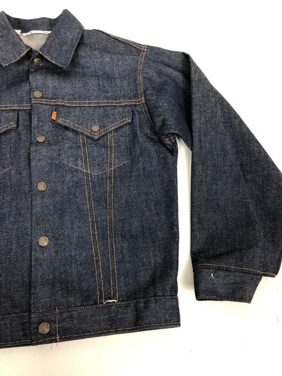 DEADSTOCK 1970s Orange Tab Levis Denim Jacket S - image 4