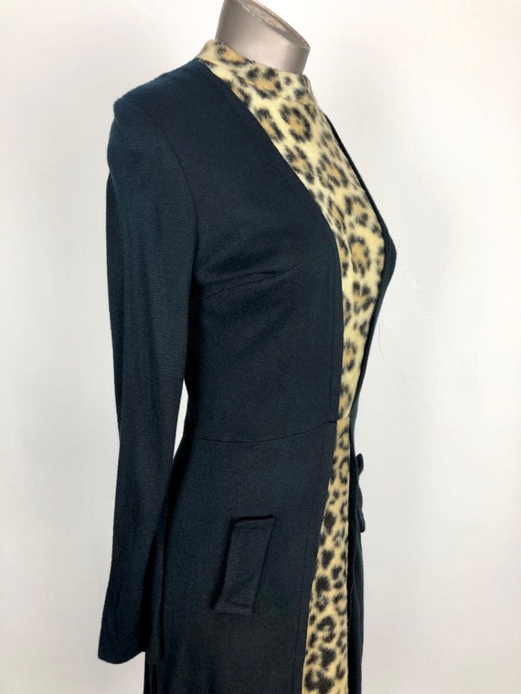 BADASS 1960s Faux Leopard Dress S - image 2