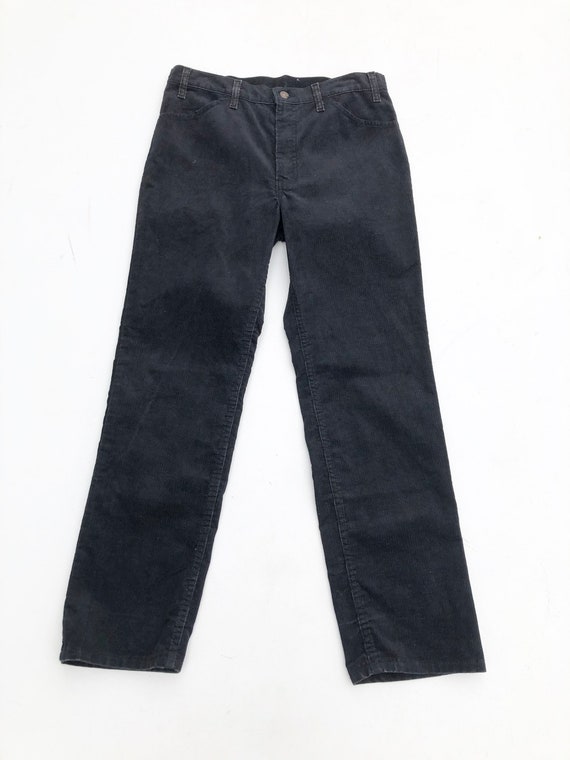 1970s Levi’s Black Corduroy Pants 32”