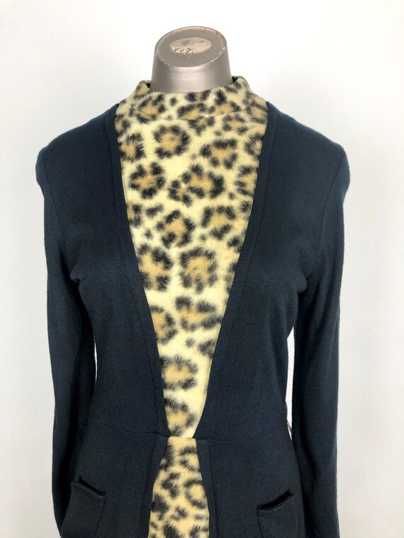 BADASS 1960s Faux Leopard Dress S - image 5