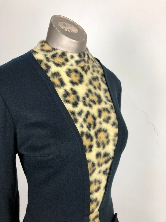 BADASS 1960s Faux Leopard Dress S - image 4