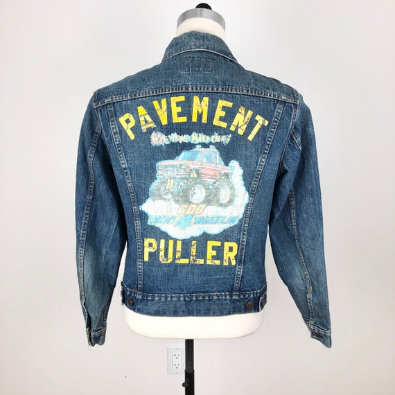 Customized 1970s Levi’s Monster Truck Denim Jacket