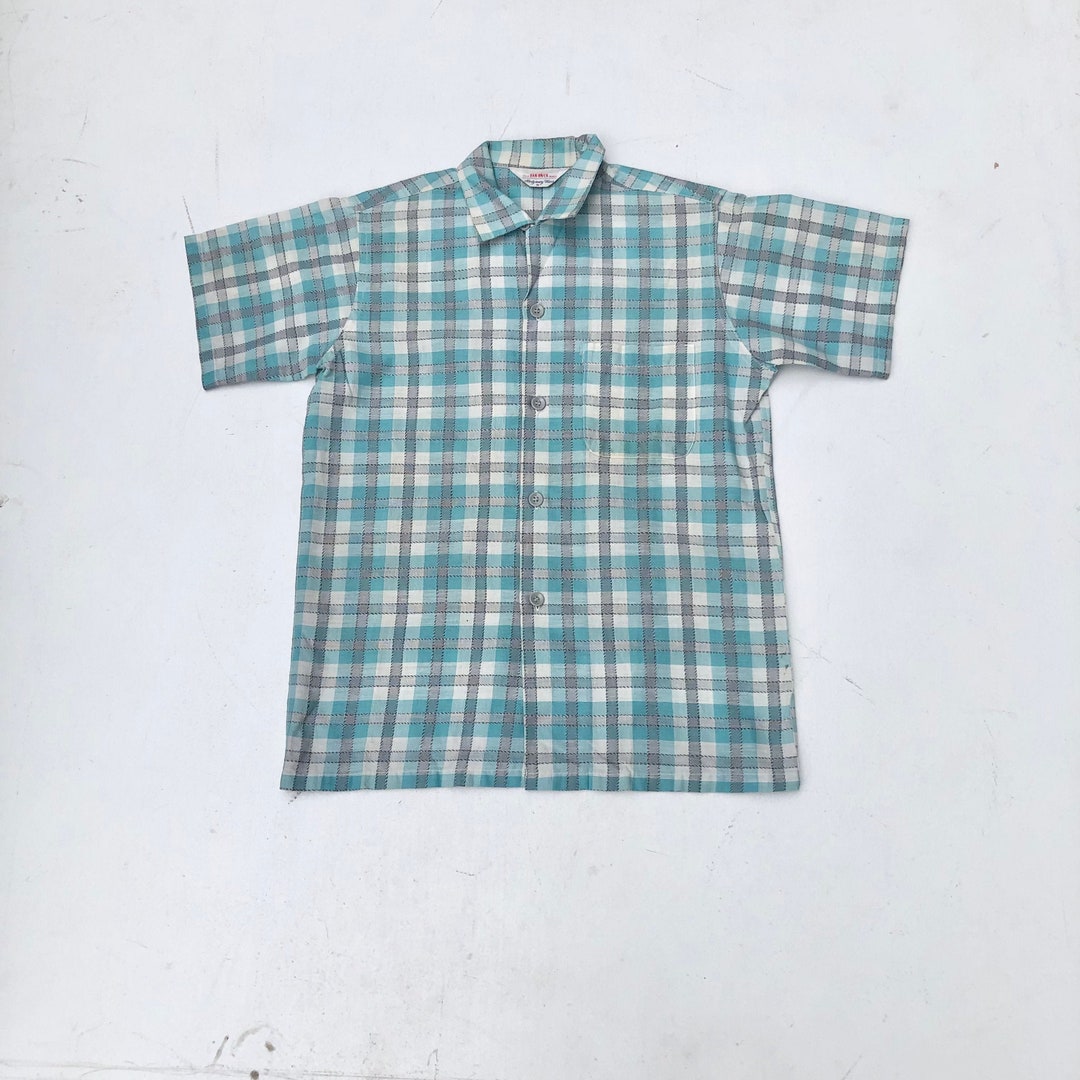 60'S DAN RIVER short sleeve open collar shirt men's S vintage /eaa450742