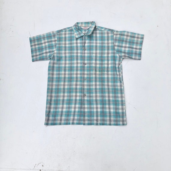 60s DAN RIVER L&frasl;S Open Collar Shirt | VOSTOK