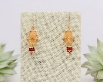Dainty Czech Glass Earrings