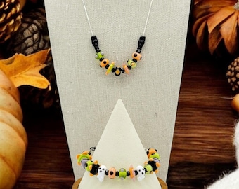 Spooky Halloween Necklace and Earring Set
