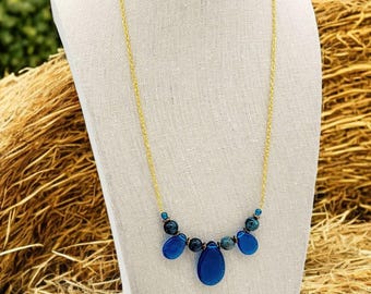 Drops of Blue Necklace