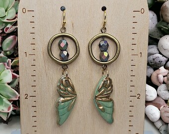Flutter-By Polymer Clay Earrings