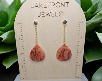 Sunset Glow Teardrop Earrings