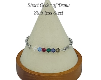 Stainless Steel Short Order of Draw Bracelet