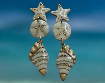 Seaside Elegance Polymer Clay DIY Pieces