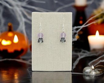 Crystal Ball Halloween Earrings
