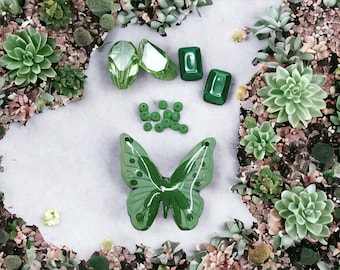 DIY Polymer Clay Butterfly Pendant Bundle