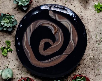 Swirling Polymer Clay Pendant