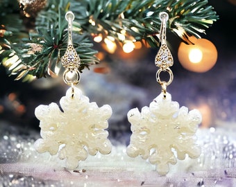 Snowflake Christmas Earrings