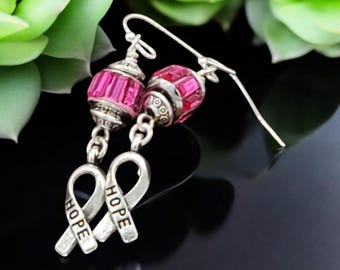 Breast Cancer Awareness Earrings