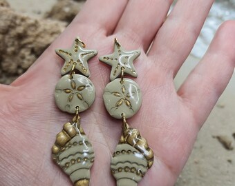 Seaside Elegance Polymer Clay DIY Pieces