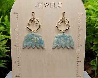 Flower Polymer Clay Earrings