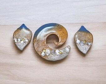 Sandy Beach Polymer Clay DIY Jewelry Pieces