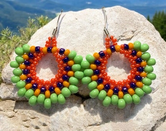 Sunset Fiesta Fun Earrings