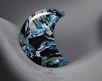Night Sky Polymer Clay Pendant