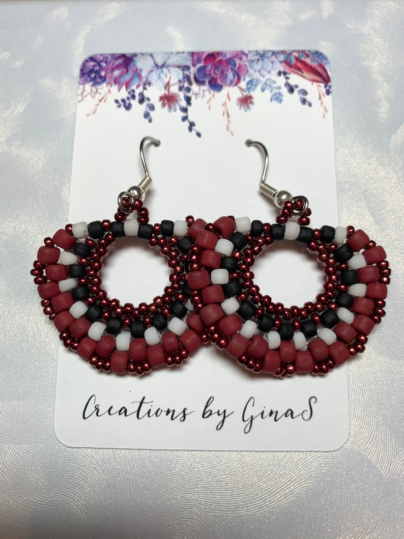 Elegance in Red Earrings