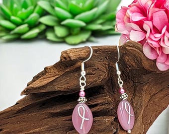 Breast Cancer Awareness Earrings