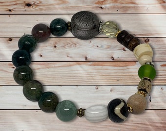 Deep Forest Stretch Bracelet