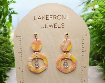 A Little Retro Polymer Clay Earrings