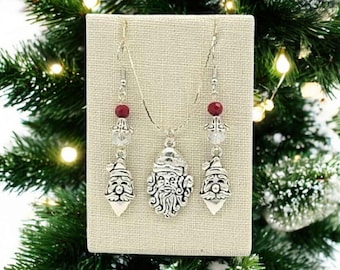 Santa Necklace and Earrings