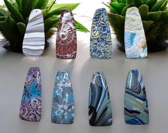 Polymer Clay Pendants For DIY Jewelry
