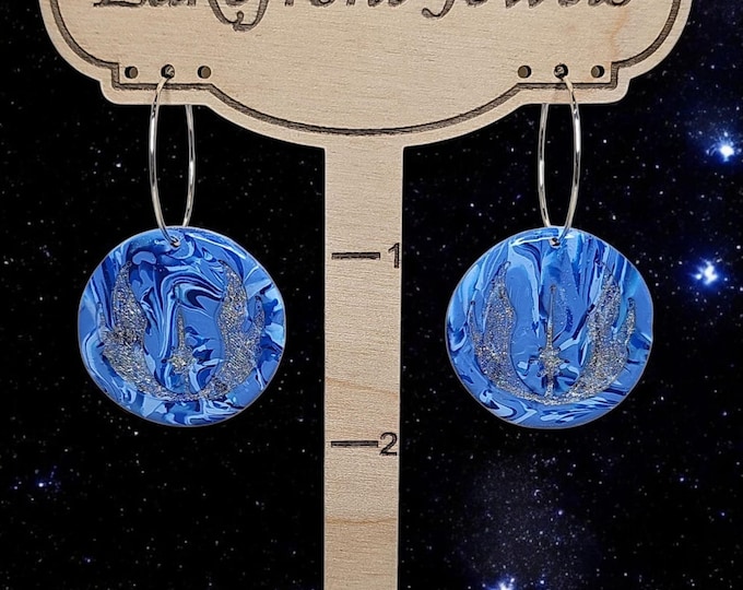 Featured listing image: Star Wars Jedi Order Polymer Clay Earrings