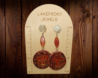 Sienna Safari Polymer Clay Earrings