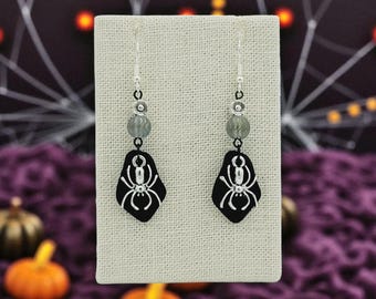 Halloween Spider Earrings