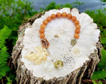 Citrine Harmony Gemstone Charm Bracelet