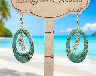 Ocean Serenity Seahorse Earrings