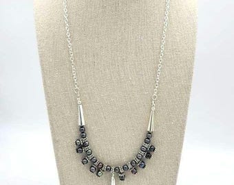 Out Of Water Necklace Peacock Freshwater pearls