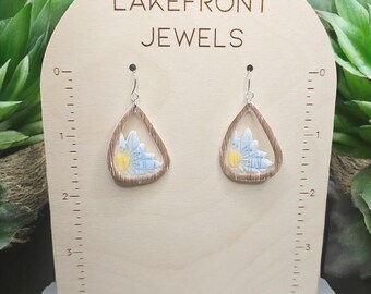 Pretty Daisy Polymer Clay Earrings
