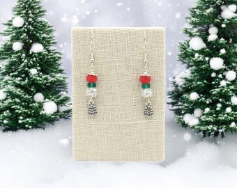 Small Christmas Tree Earrings