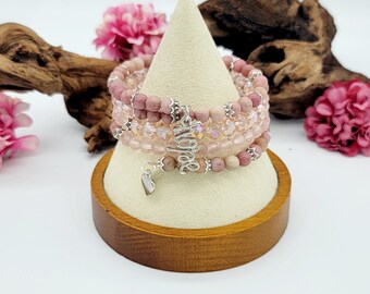 Believe In Hope Memory Wire Bracelet