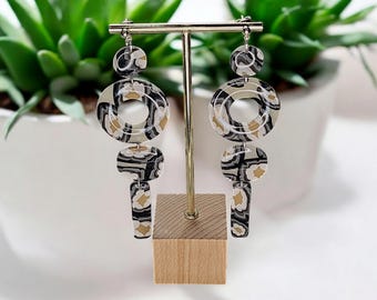 Floral Fashion Polymer Clay Earrings