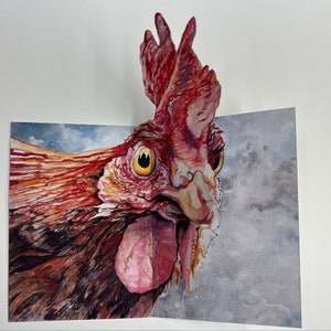 Chicken 3D PopUp Card for "What" ever you need or want