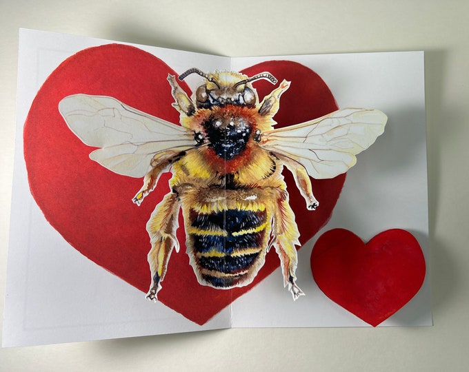 Honey "Bee" My Valentine Pop Up Card