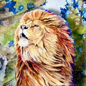 Happy Birthday Proud Lion Popup Greeting Card