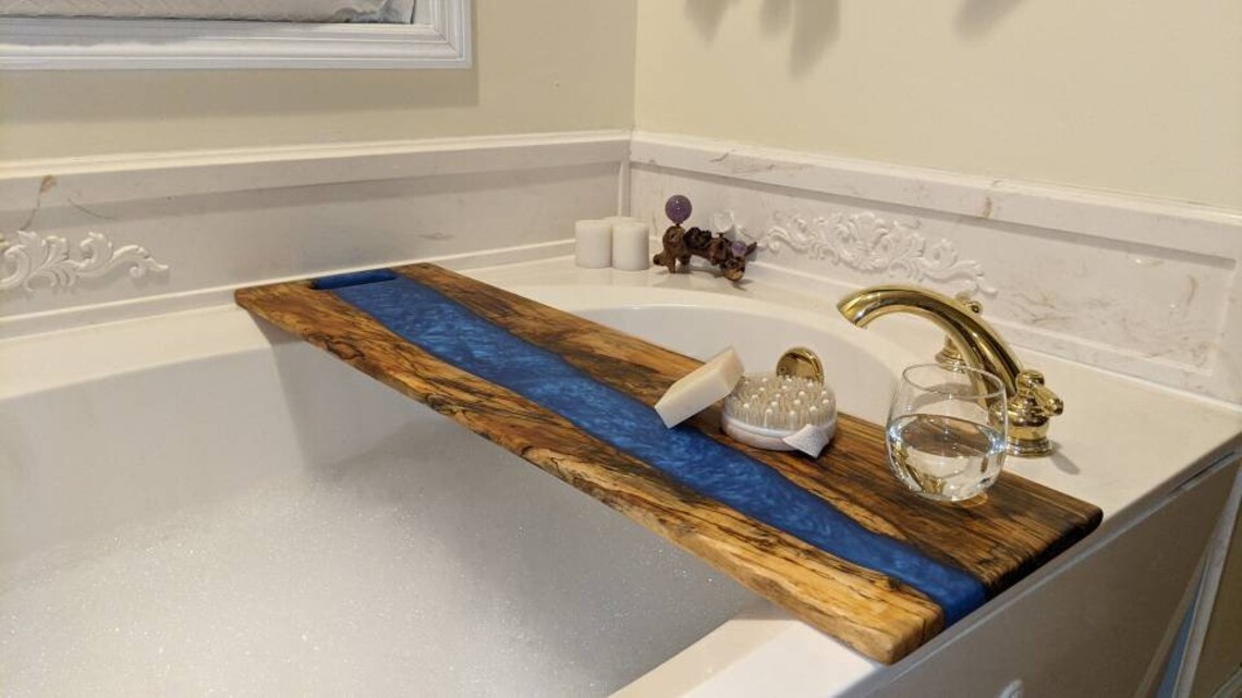 Your Custom Epoxy River Bathtub Tray or Large Charcuterie Etsy