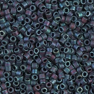 Miyuki 11/0 Delica - DB325 - Matte Metallic Blue Iris - 5 grams