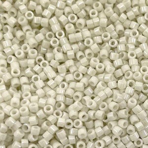 Miyuki 11/0 Delica Beads - DB211 - Opaque Limestone Luster - 5 grams