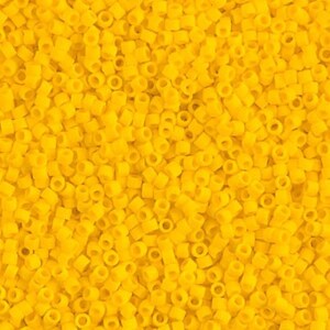Miyuki 11/0 Delica - DB1582 - Matte Opaque Canary - 5 grams