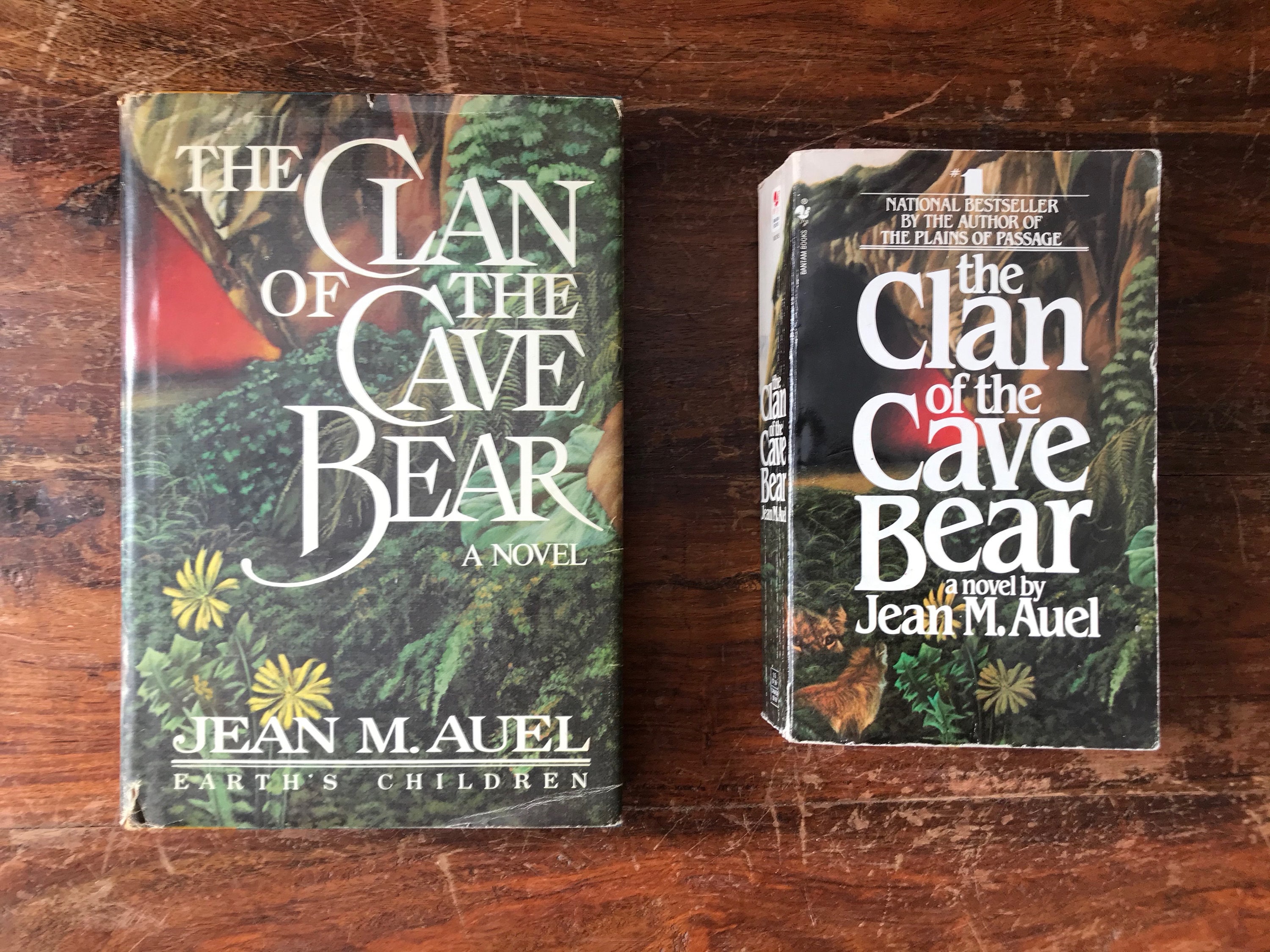 TWO The Clan of the Cave Bear Books Novel by Auel Hardback and | Etsy